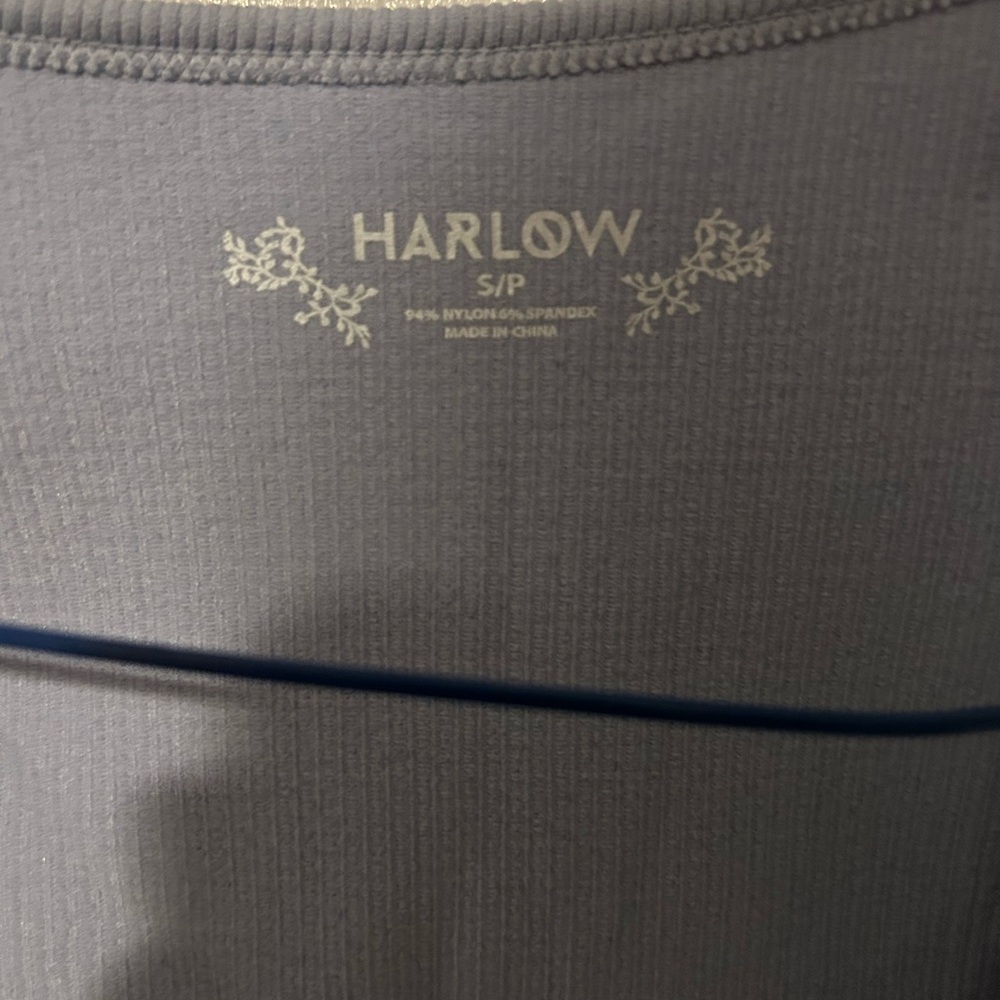 Harlow Women's Blue Ribbed Top - Picture 2 of 5